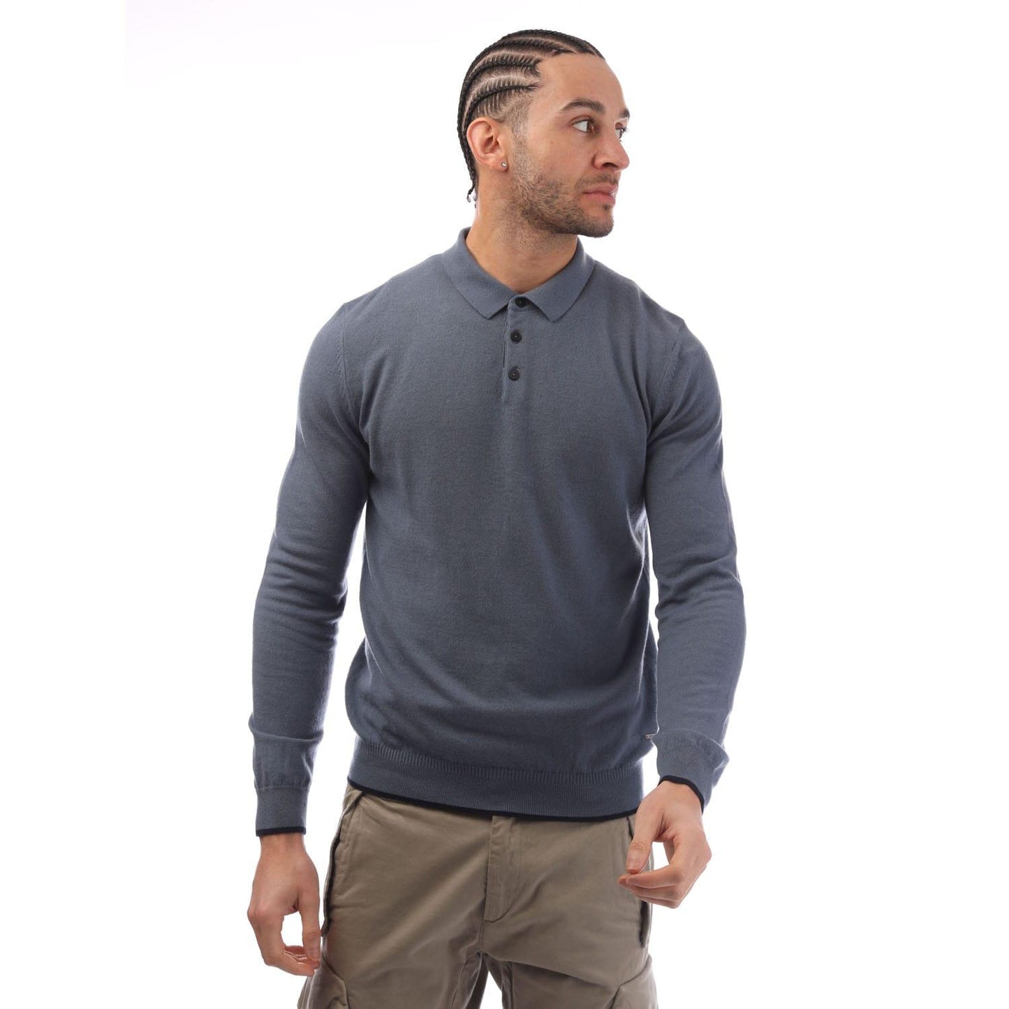Blue - Front - Boss Mens T-Utrillo Sweater Top