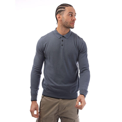 Blue - Front - Boss Mens T-Utrillo Sweater Top
