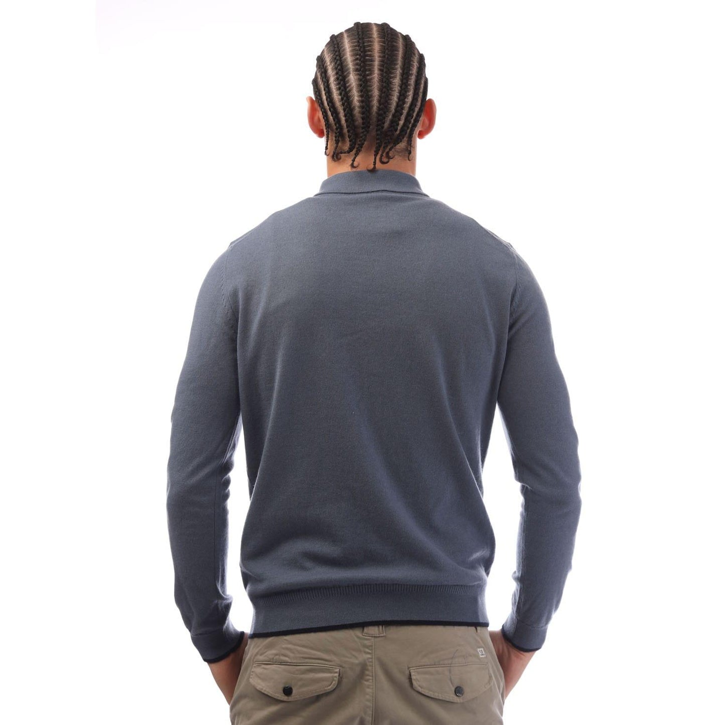 Blue - Back - Boss Mens T-Utrillo Sweater Top