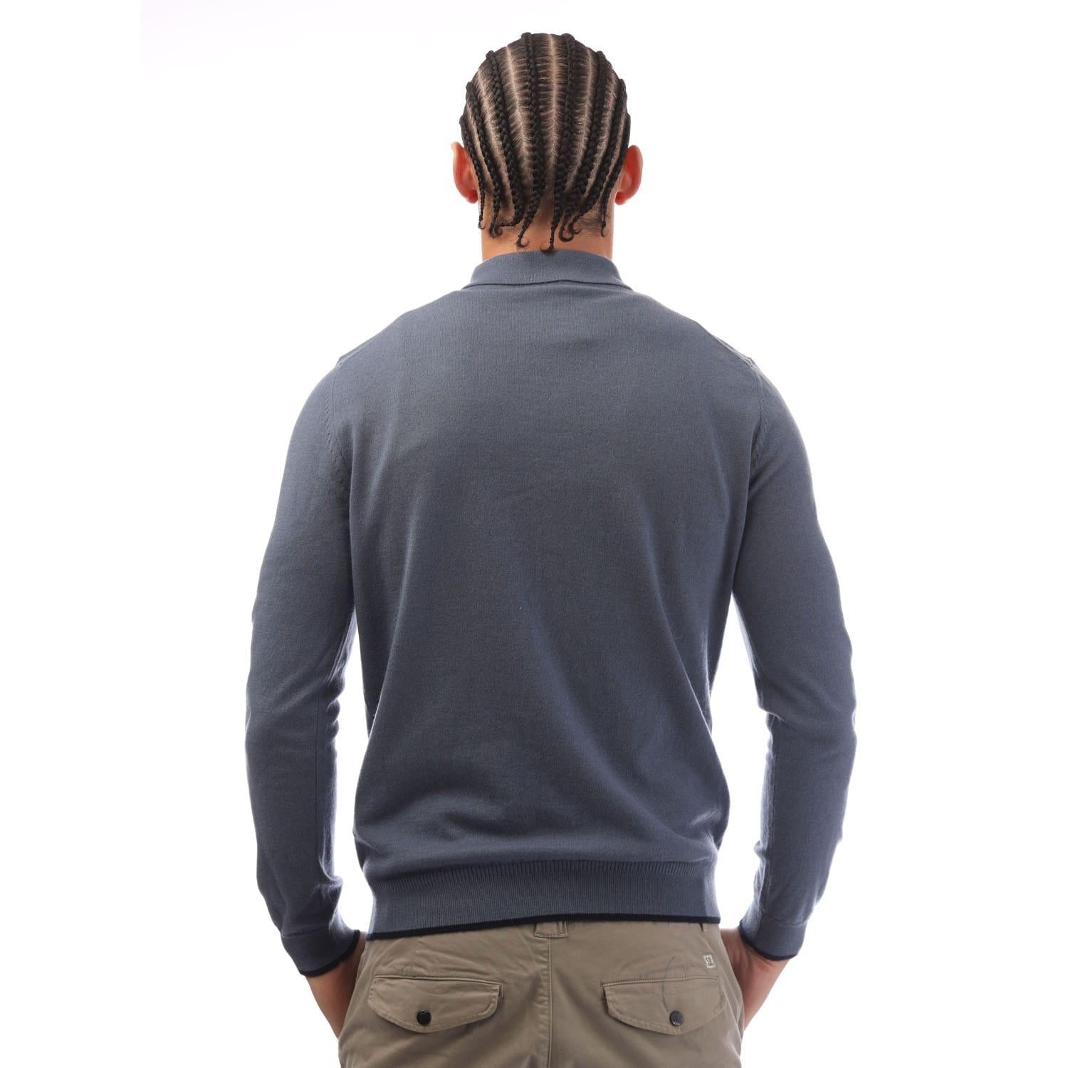 Blue - Back - Boss Mens T-Utrillo Sweater Top