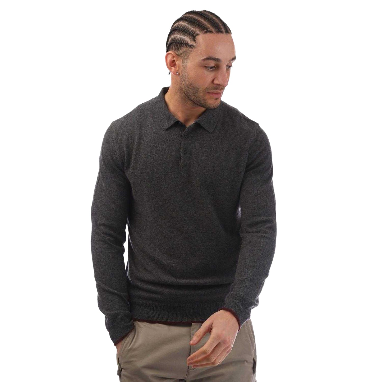 Grey - Front - Boss Mens T-Utrillo Sweater Top