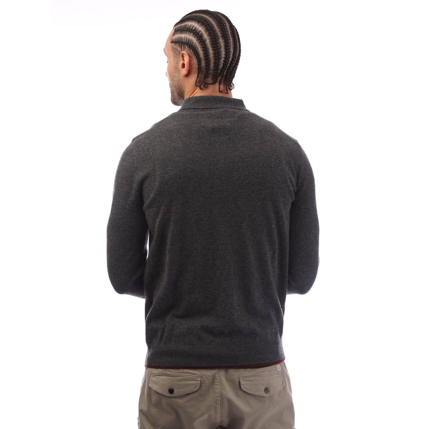 Grey - Back - Boss Mens T-Utrillo Sweater Top