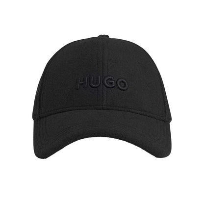 Black - Side - Hugo Mens Jake FL Fleece Baseball Cap