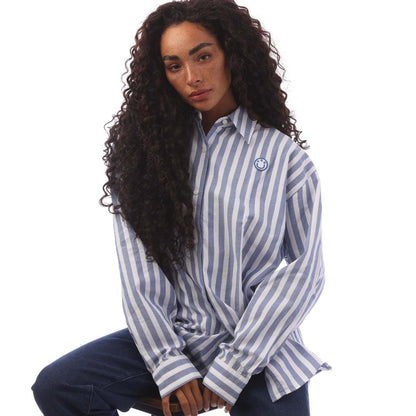 Blue - Lifestyle - Hugo Womens-Ladies Elisana B Stripe Blouse