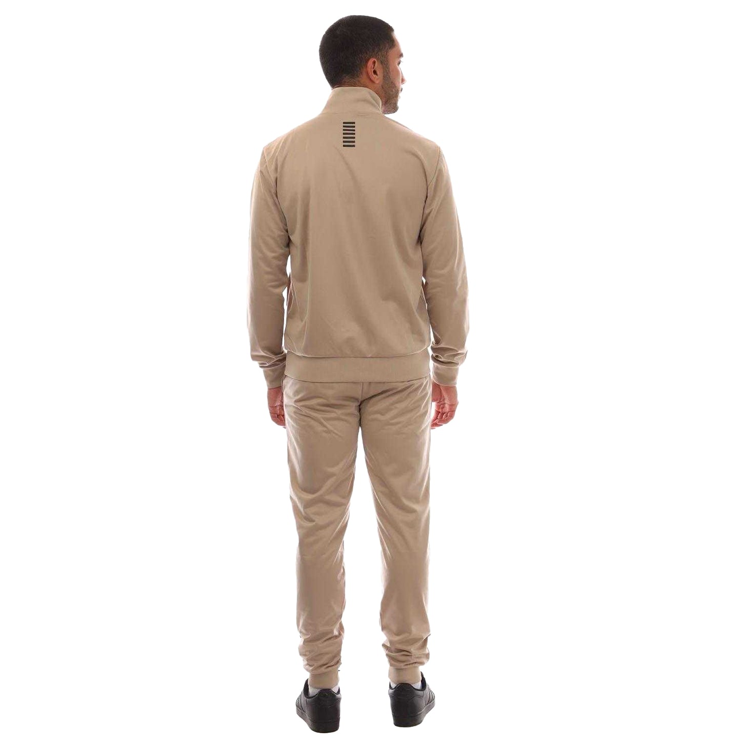 Beige - Back - Emporio Armani Mens Logo Tracksuit
