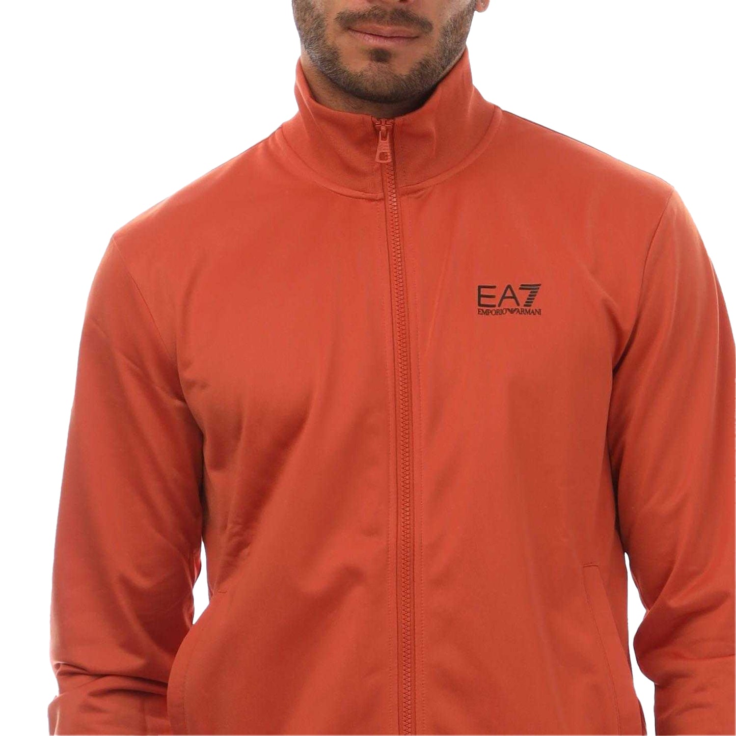 Orange - Side - Emporio Armani Mens Logo Tracksuit