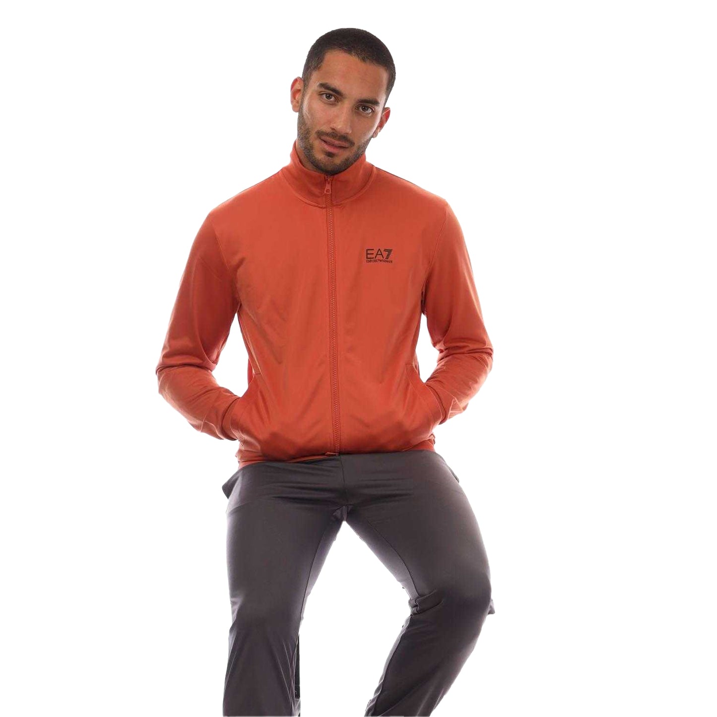 Orange - Pack Shot - Emporio Armani Mens Logo Tracksuit