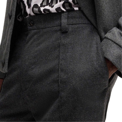 Grey - Side - Hugo Mens Randy243 Tapered Trousers
