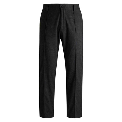 Grey - Front - Hugo Mens Randy243 Tapered Trousers