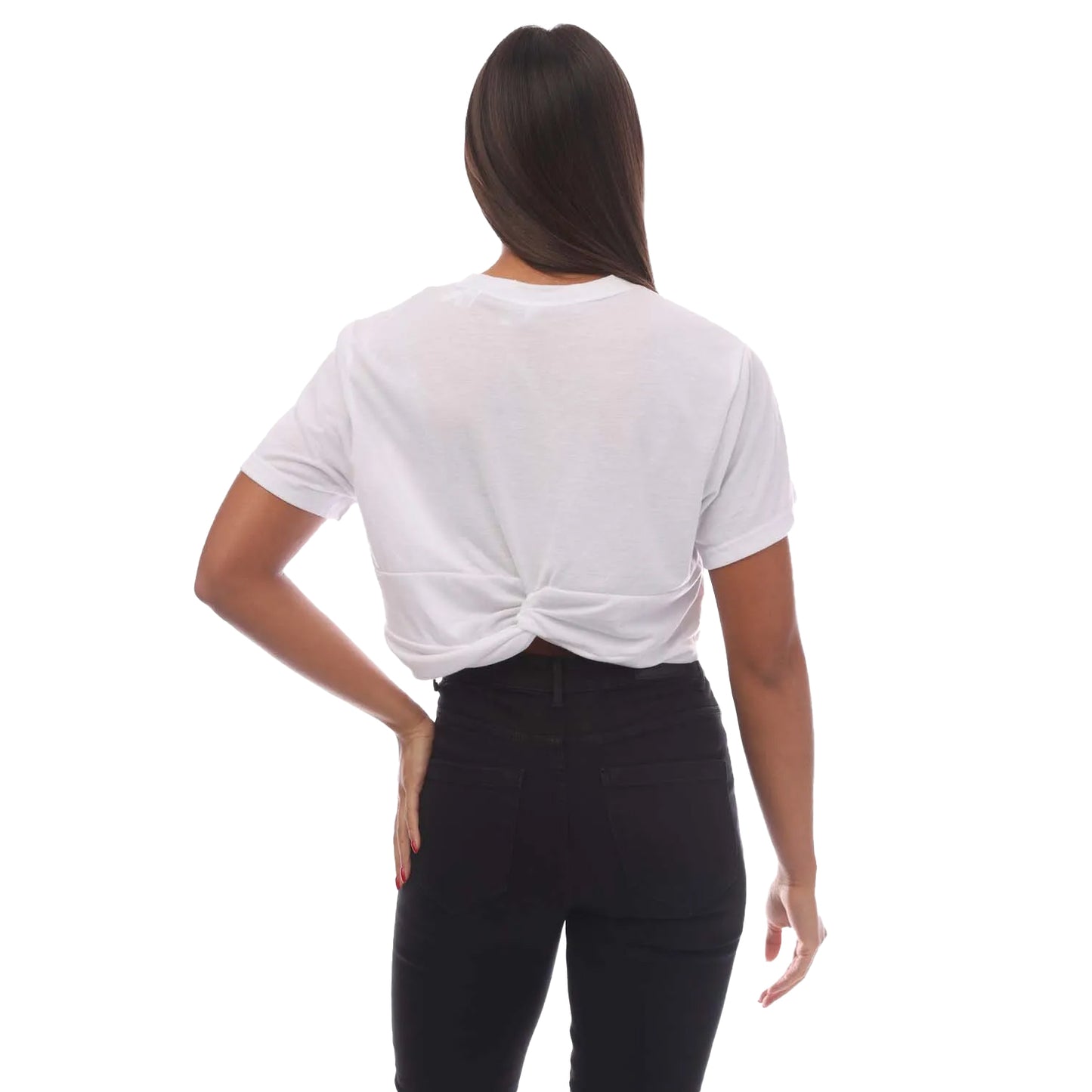 White - Back - Adidas Womens-Ladies Studio T-Shirt