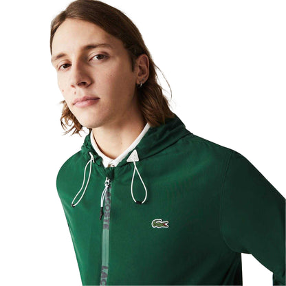 Green - Pack Shot - Lacoste Mens Water Resistant Bomber Jacket