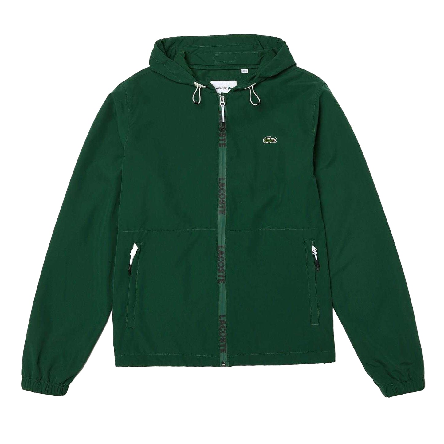 Green - Front - Lacoste Mens Water Resistant Bomber Jacket