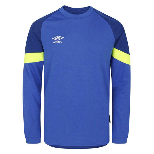 Blue-Yellow - Front - Umbro Childrens-Kids Goalkeeper Jersey