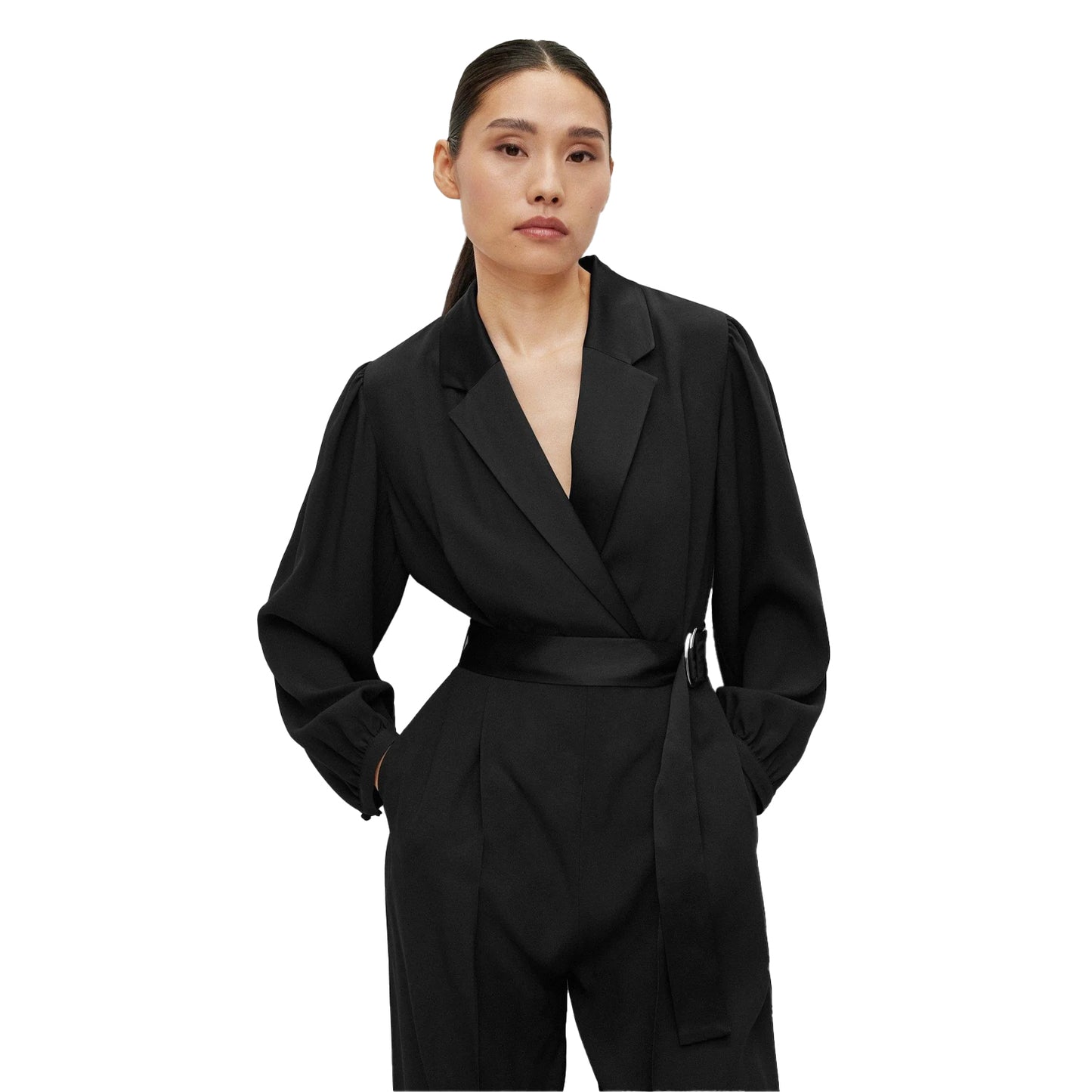 Black - Side - Boss Womens-Ladies Duxea Jumpsuit