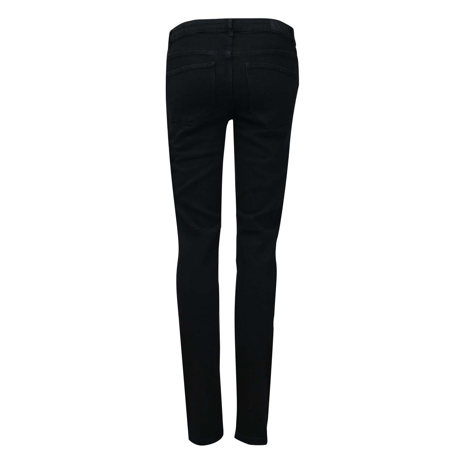 Black - Back - Vero Moda Womens-Ladies June Mid Rise Skinny Jeans