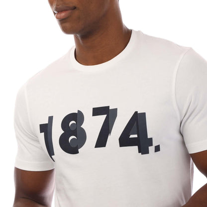 White - Side - Lyle & Scott Mens 1874 Graphic T-Shirt