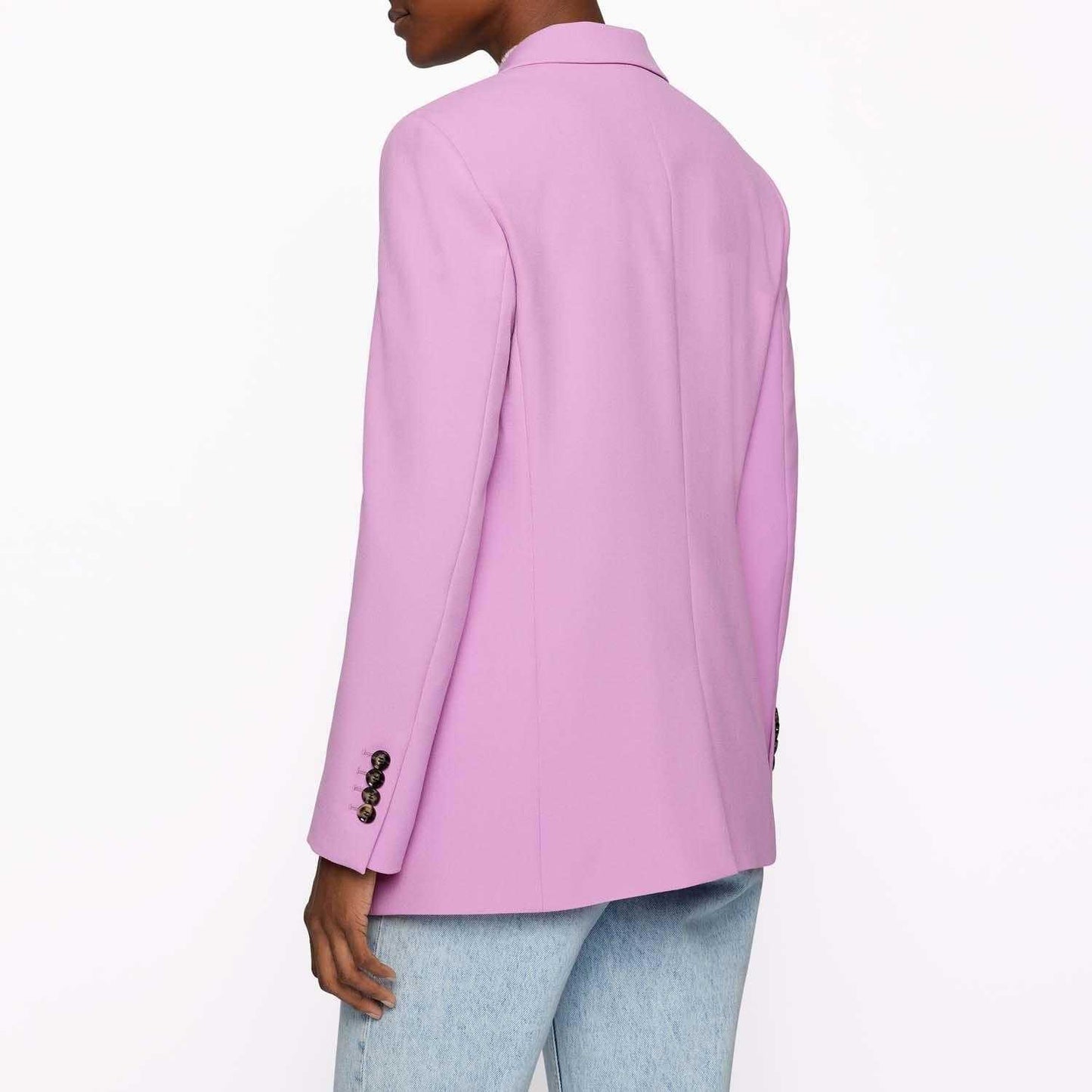 Pink - Back - Boss Womens-Ladies Jocalua9 Blazer