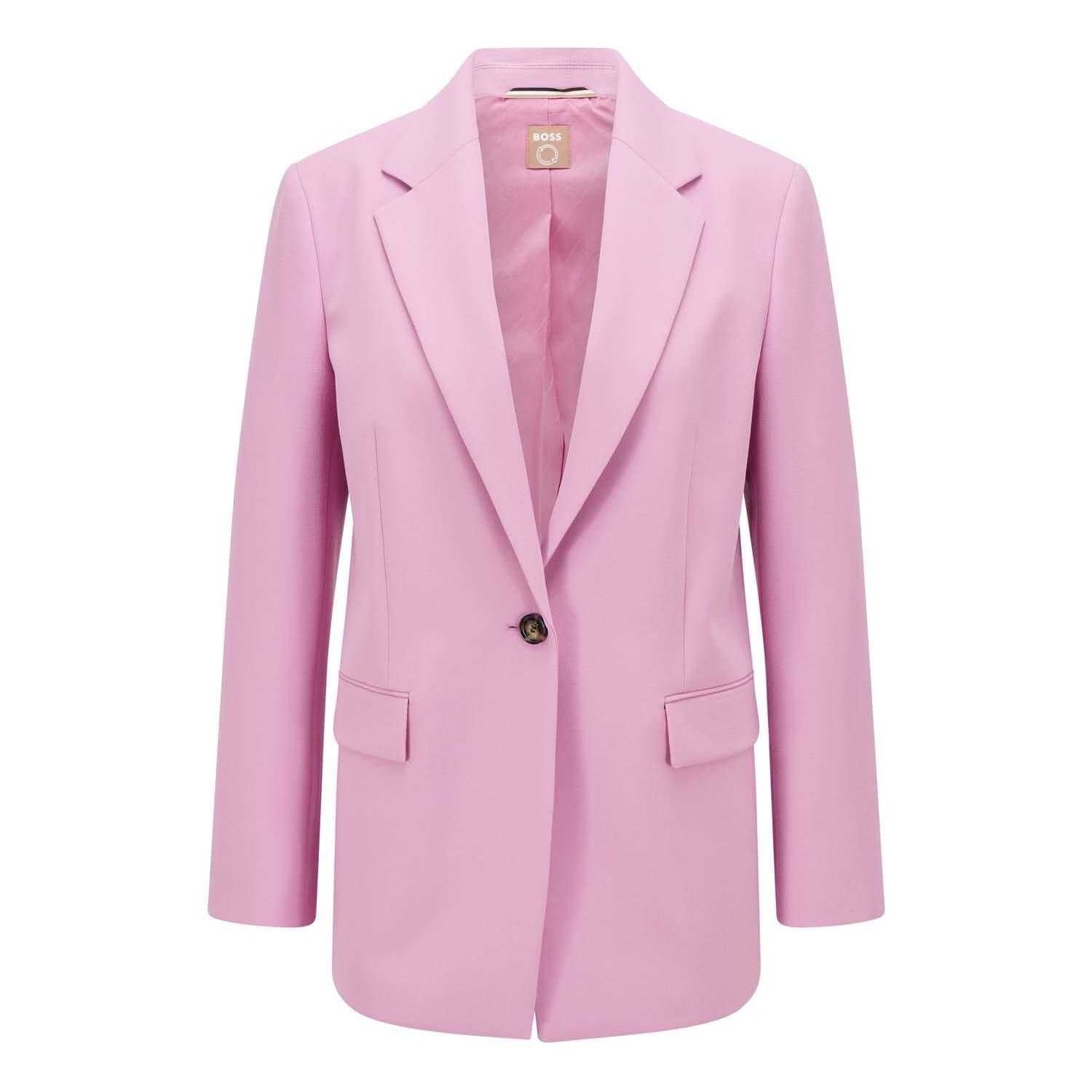Pink - Front - Boss Womens-Ladies Jocalua9 Blazer
