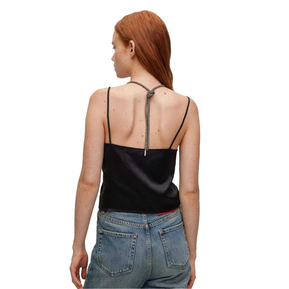 Black - Back - Hugo Boss Womens-Ladies Crystali-1 Top