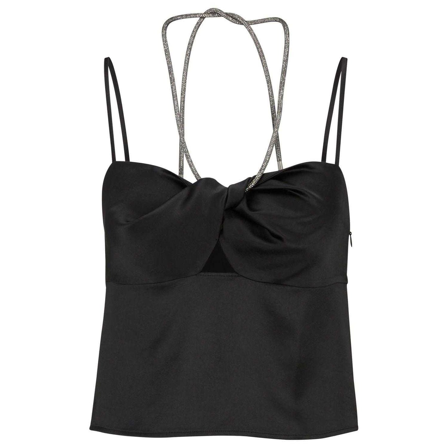 Black - Front - Hugo Boss Womens-Ladies Crystali-1 Top