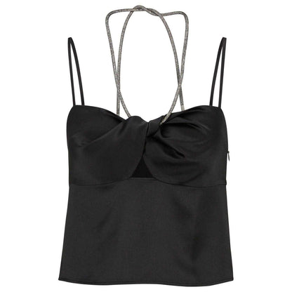 Black - Front - Hugo Boss Womens-Ladies Crystali-1 Top
