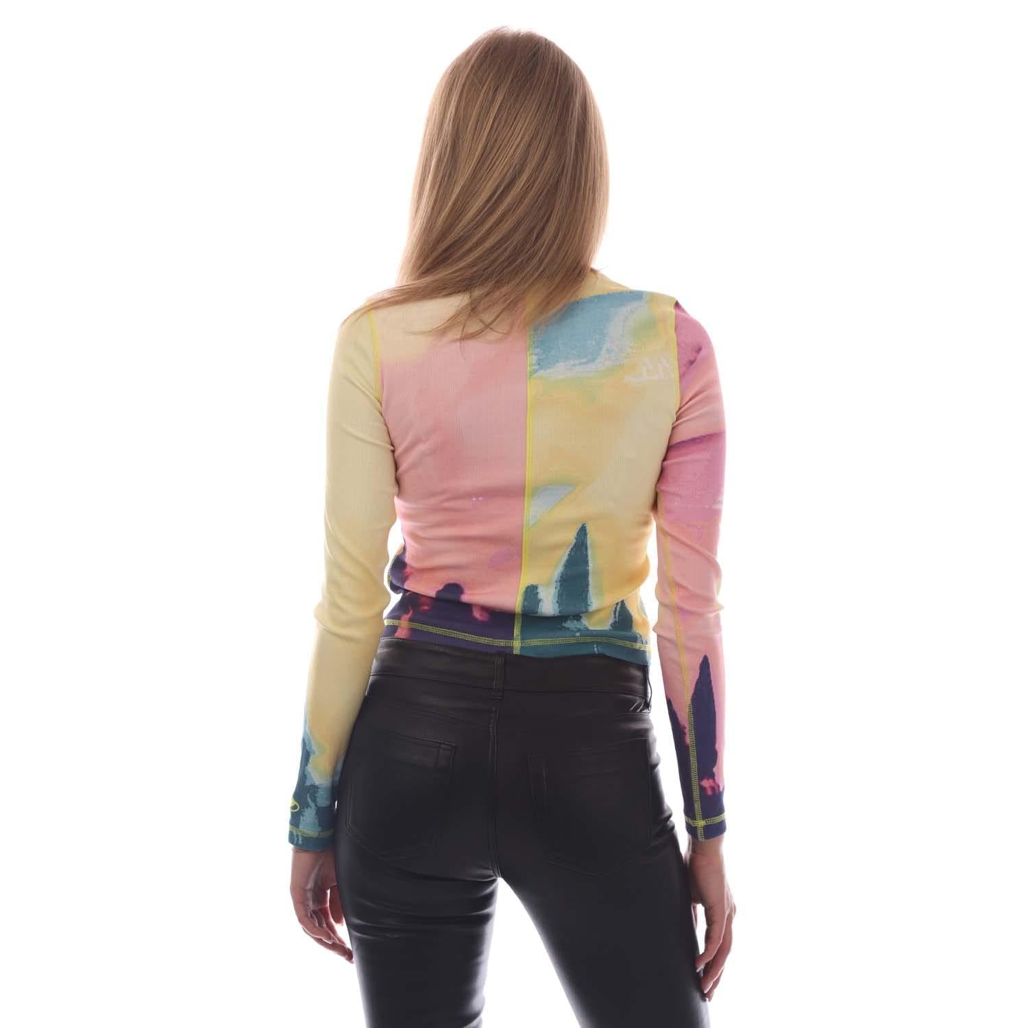 Multicoloured - Back - Diesel Womens-Ladies T-Banes T-Shirt
