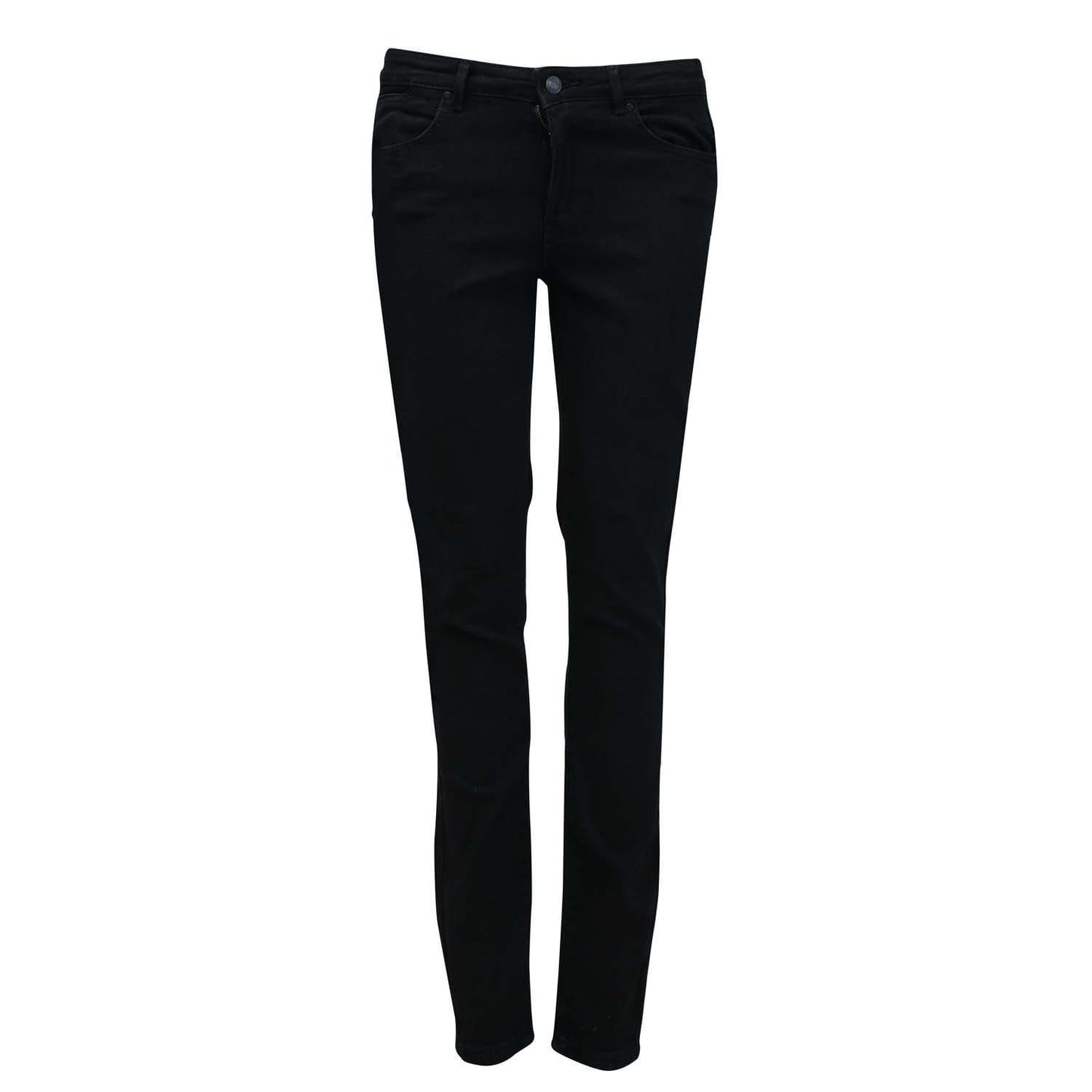 Black - Front - Vero Moda Womens-Ladies June Mid Rise Skinny Jeans