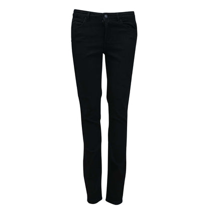 Black - Front - Vero Moda Womens-Ladies June Mid Rise Skinny Jeans