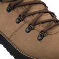 Beige - Close up - Timberland Mens Hudson Road Full Grain Leather Mid Cut Waterproof Boots