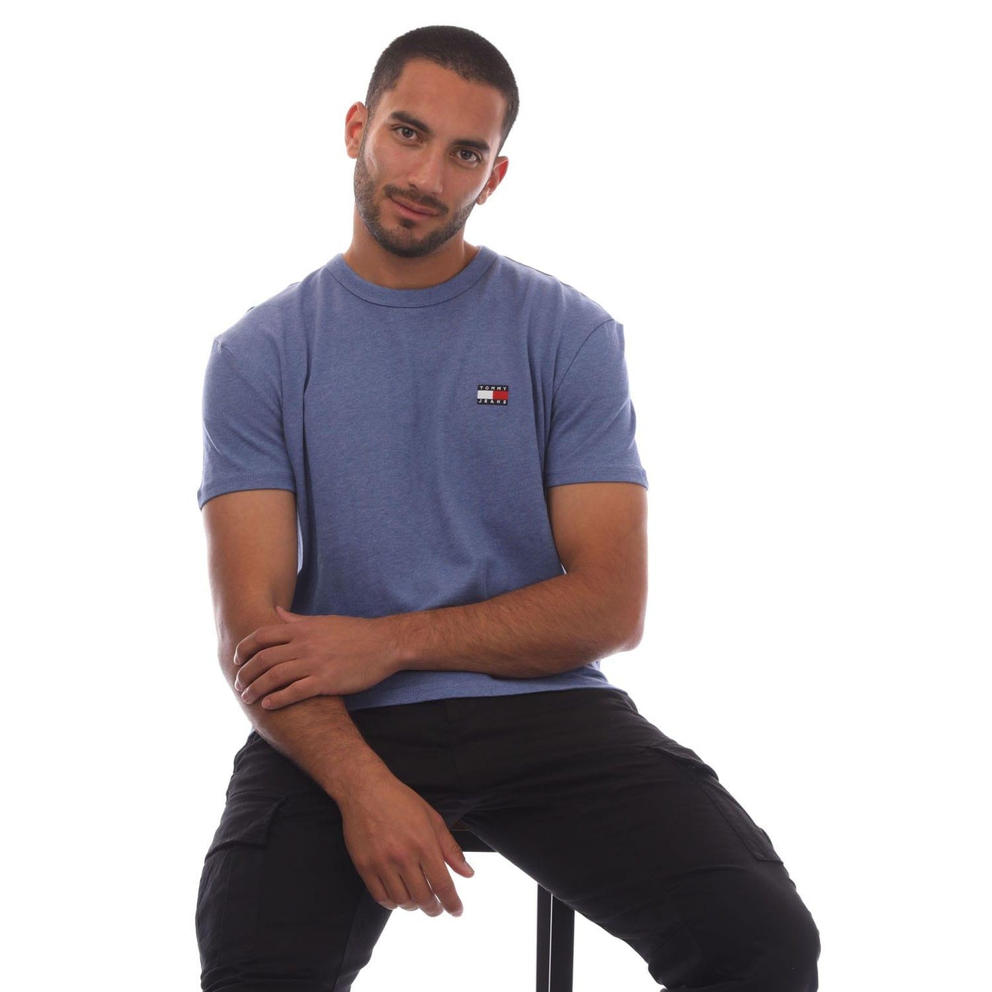Light Blue - Lifestyle - Tommy Jeans Mens Tonal Badge T-Shirt