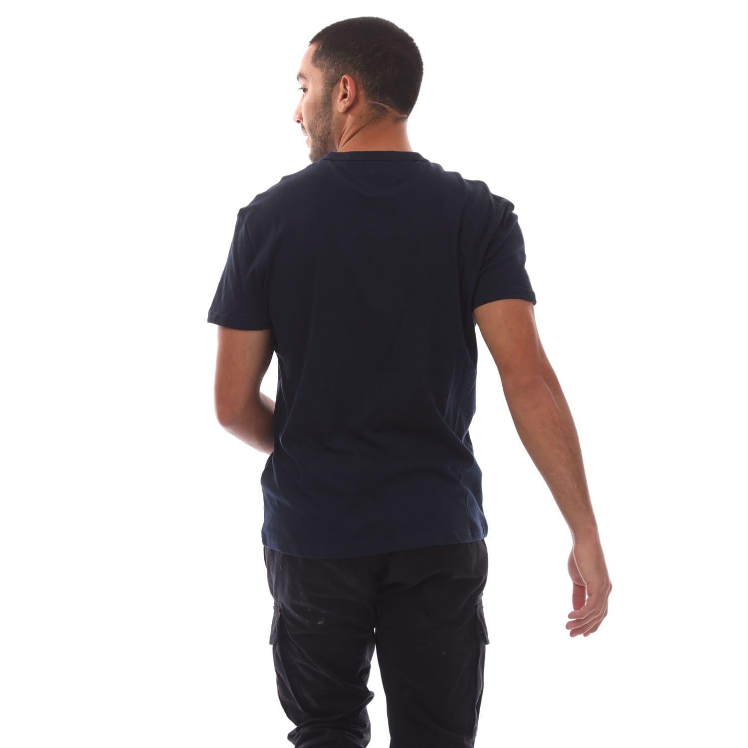 Blue - Back - Tommy Jeans Mens Tonal Badge T-Shirt