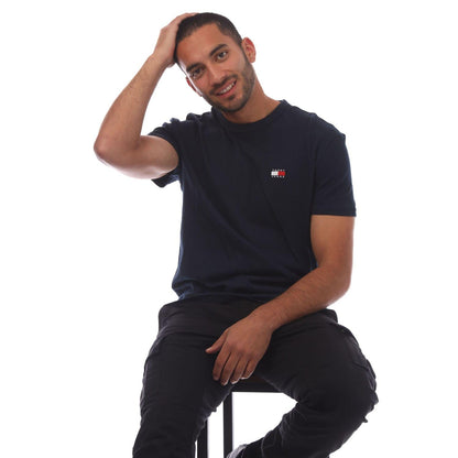 Blue - Lifestyle - Tommy Jeans Mens Tonal Badge T-Shirt