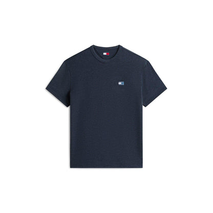 Dark Night Green - Back - Tommy Jeans Mens Tonal Badge T-Shirt