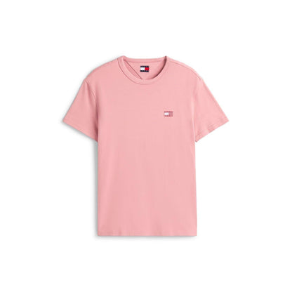 Very Berry - Front - Tommy Jeans Mens Tonal Badge T-Shirt