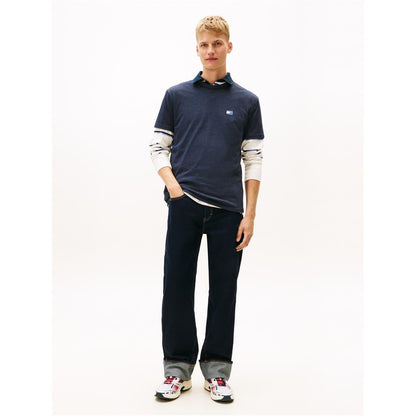 Dark Night Green - Pack Shot - Tommy Jeans Mens Tonal Badge T-Shirt