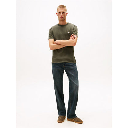 Pewter - Lifestyle - Tommy Jeans Mens Tonal Badge T-Shirt