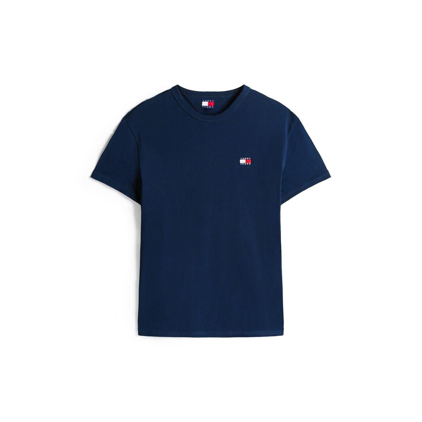 Blue - Pack Shot - Tommy Jeans Mens Tonal Badge T-Shirt