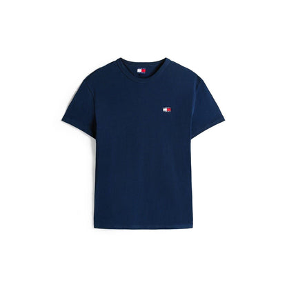 Blue - Pack Shot - Tommy Jeans Mens Tonal Badge T-Shirt
