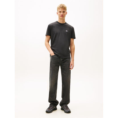 Black Heather - Lifestyle - Tommy Jeans Mens Tonal Badge T-Shirt