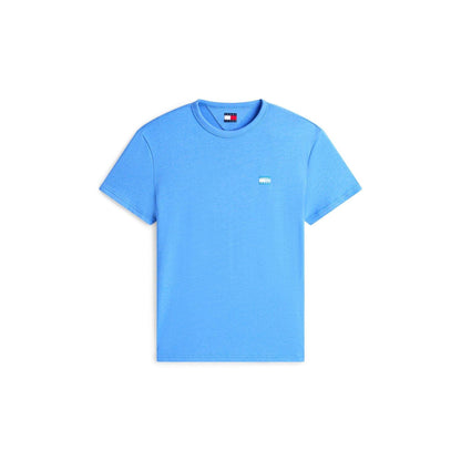 Twilight Blue - Front - Tommy Jeans Mens Tonal Badge T-Shirt