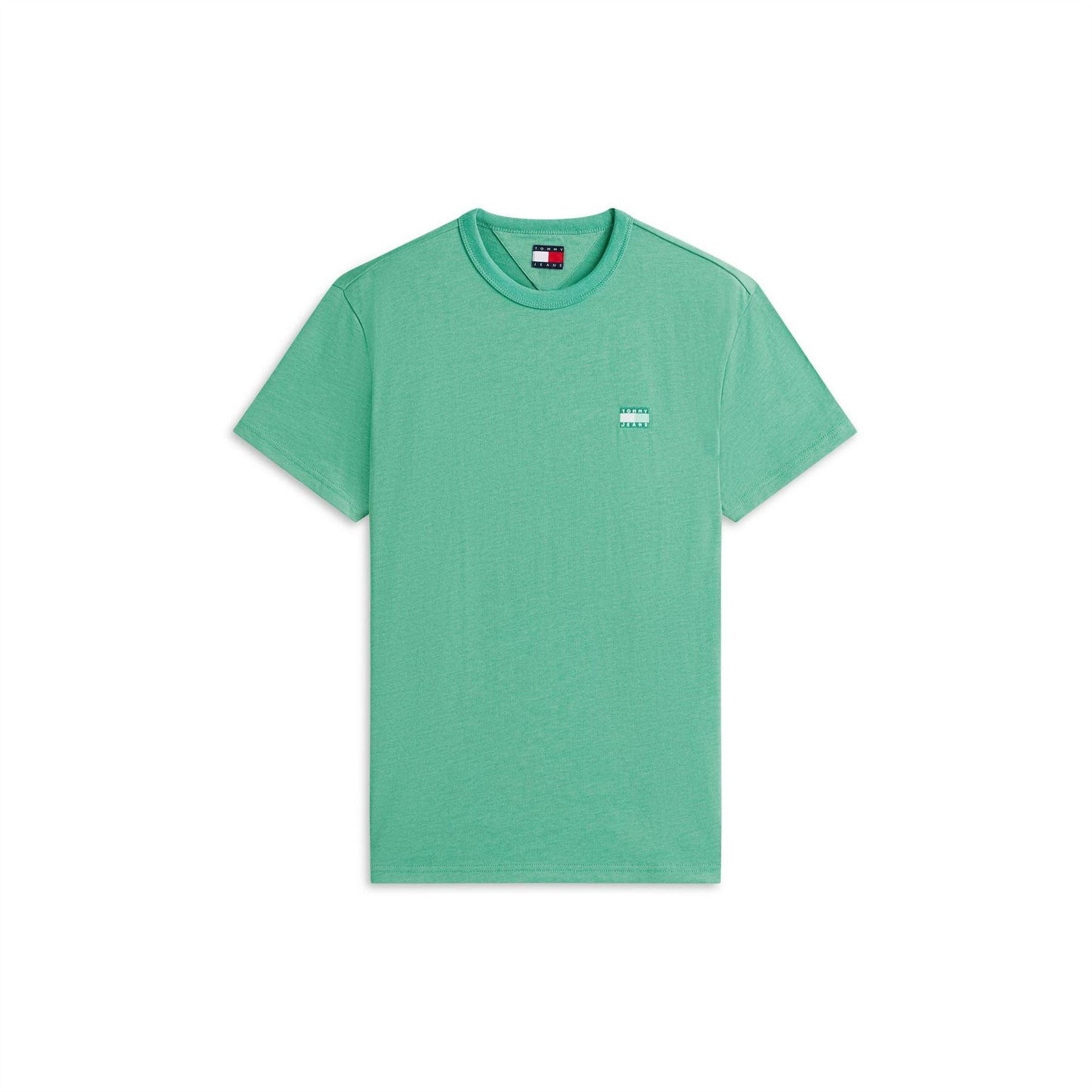 Bahama Green - Front - Tommy Jeans Mens Tonal Badge T-Shirt