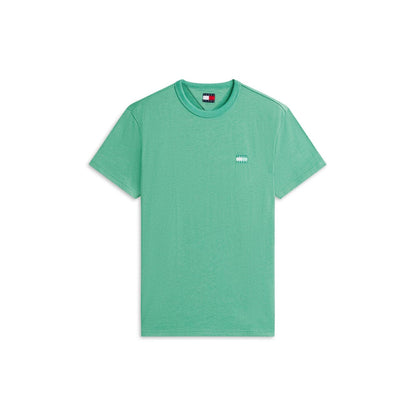 Bahama Green - Front - Tommy Jeans Mens Tonal Badge T-Shirt