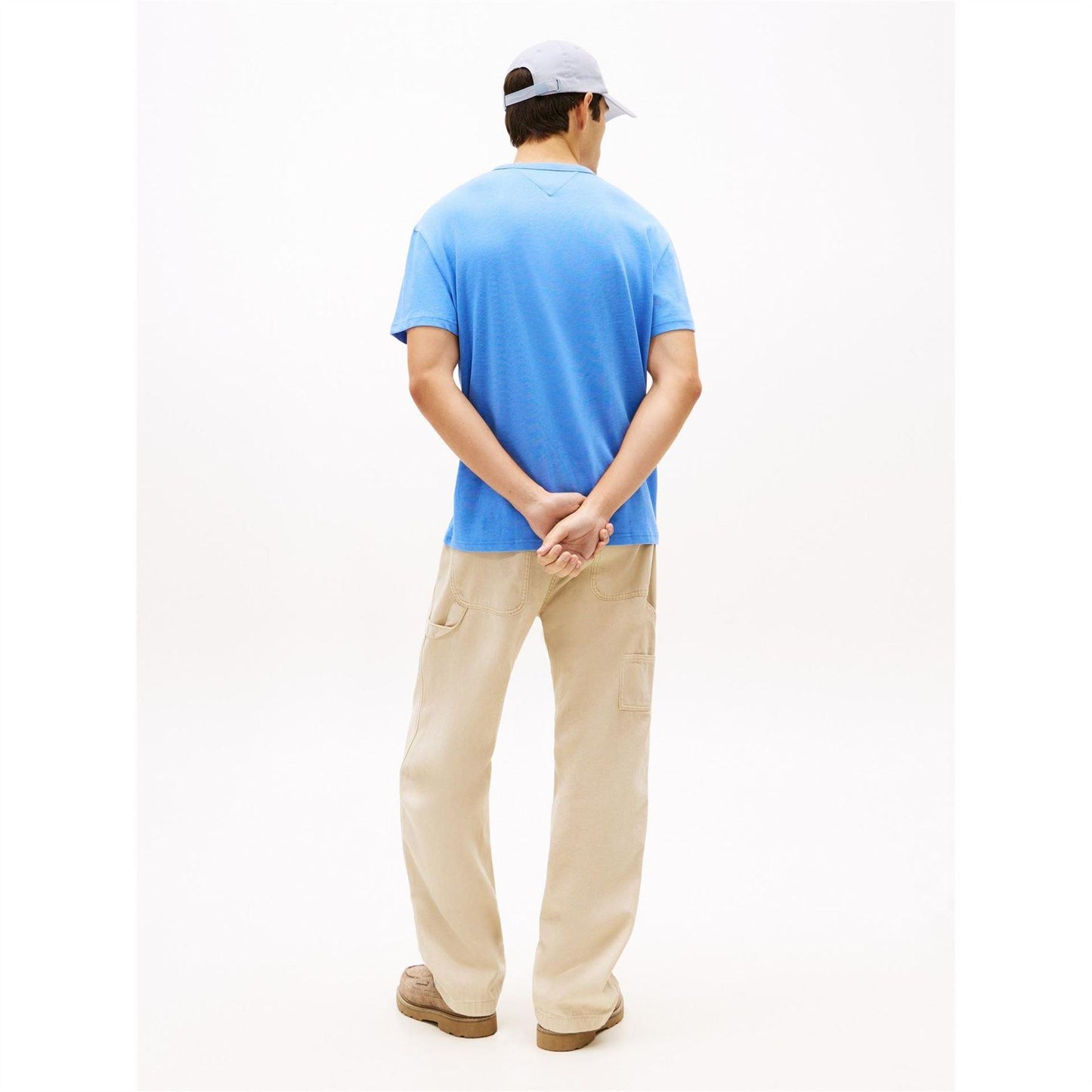 Twilight Blue - Pack Shot - Tommy Jeans Mens Tonal Badge T-Shirt