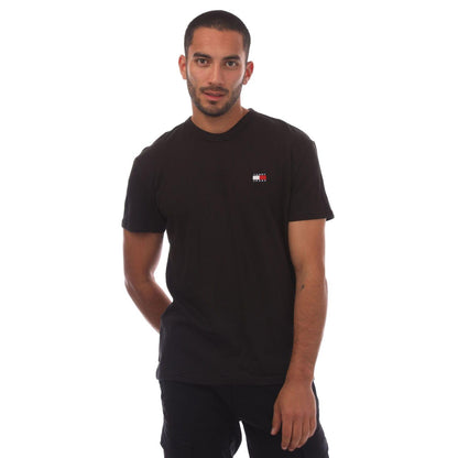 Black - Front - Tommy Jeans Mens Tonal Badge T-Shirt