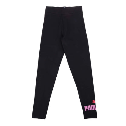 Black - Front - Puma Girls Essential Logo Leggings