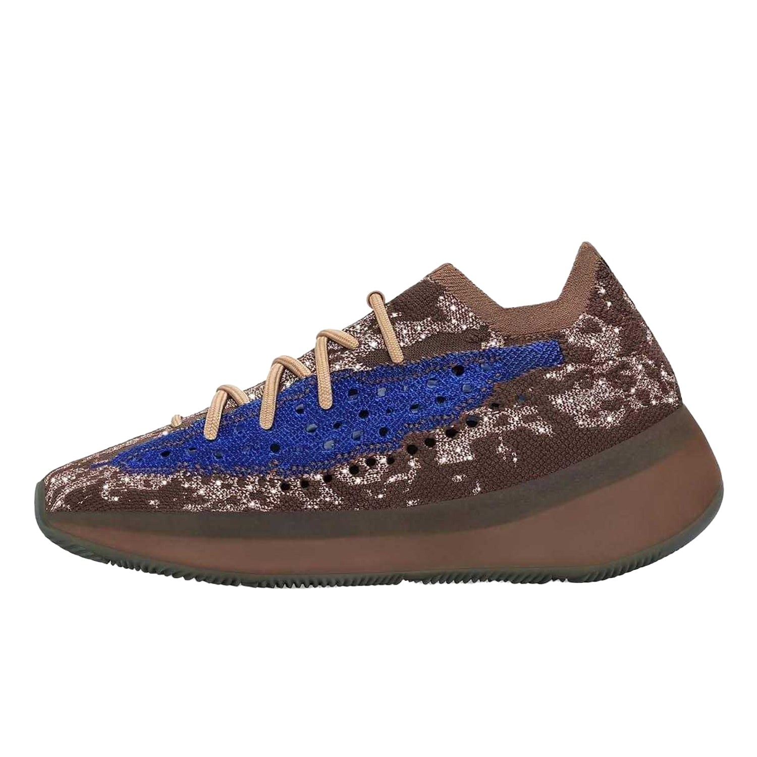 Brown-Blue - Back - Yeezy Unisex Adult Boost 380 Trainers