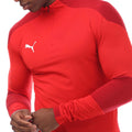 Red - Side - Puma Mens Final Quarter Zip Training Top