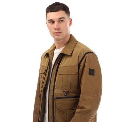Beige - Side - Boss Mens Otniell Jacket