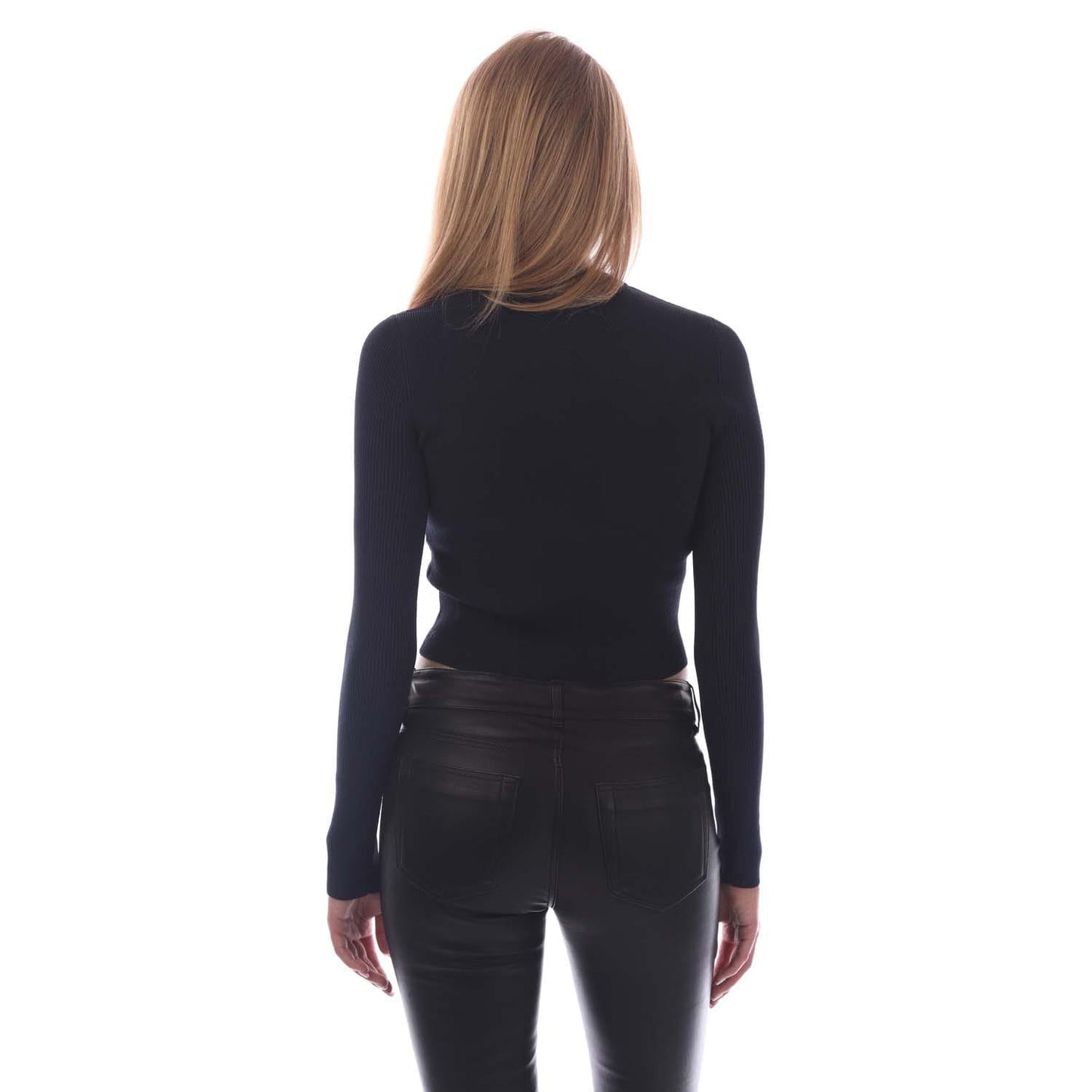 Blue - Back - Diesel Womens-Ladies M-Valary Cropped Sweatshirt