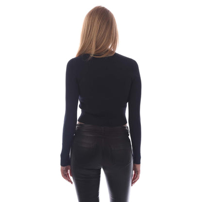 Blue - Back - Diesel Womens-Ladies M-Valary Cropped Sweatshirt
